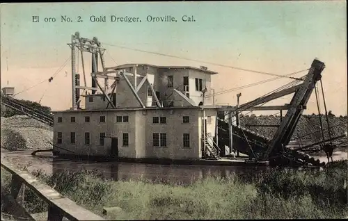 Ak Oroville Kalifornien USA, El Oro No. 2, Gold Dredger, Goldmine