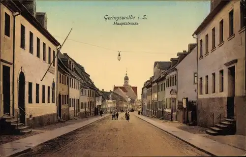 Ak Geringswalde in Sachsen, Hauptstraße