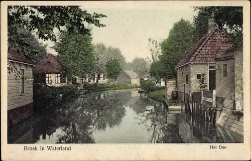 Ak Broek in Waterland Nordholland Niederlande, Het Dee