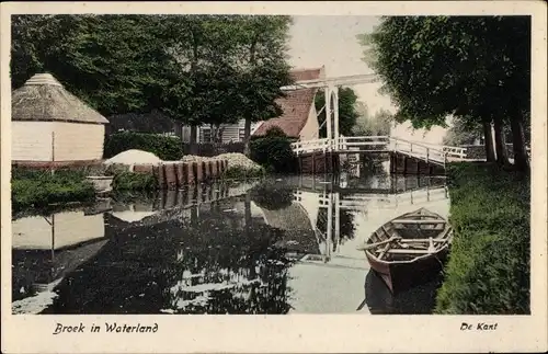 Ak Broek in Waterland Nordholland Niederlande, De Kant