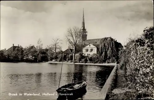 Ak Broek in Waterland Nordholland Niederlande, Havenrak