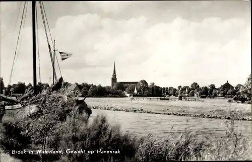 Ak Broek in Waterland Nordholland Niederlande, Gezicht op Havenrak