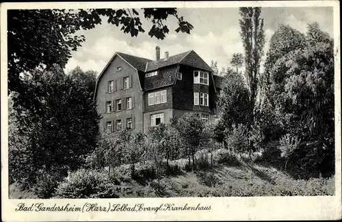 Ak Bad Gandersheim in Niedersachsen, Ev. Krankenhaus