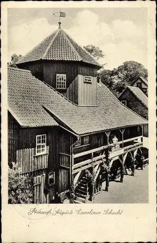 Ak Clausthal Zellerfeld im Oberharz, Prinzess Auguste Caroliner Schacht, Museum