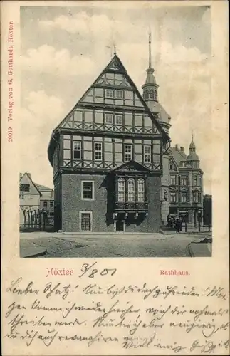 Ak Höxter an der Weser, Rathaus