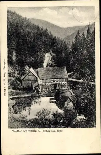 Ak Hohegeiß Braunlage im Oberharz, Wolfsbachmühle