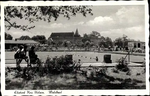 Ak Ebstorf in der Lüneburger Heide, Waldbad