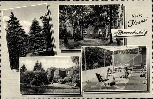 Ak Bienenbüttel in der Lüneburger Heide, Haus Ilmenau, Terrasse, Partie am Wasser