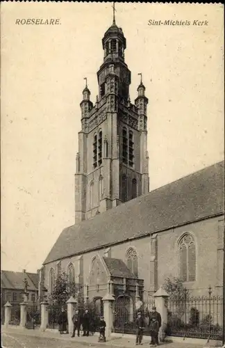 Ak Roeselare Roeselaere Rousselare Roulers Westflandern, Sint Michiels Kerk