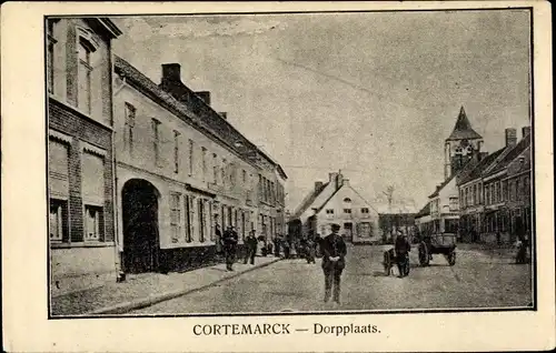 Ak Cortemarck Kortemark Westflandern, Dorpplaats