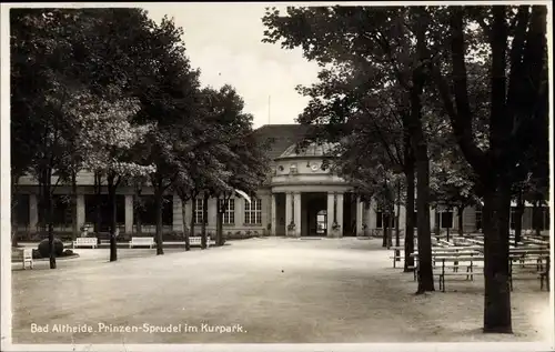 Ak Polanica Zdrój Bad Altheide Schlesien, Prinzensprudel, Kurpark