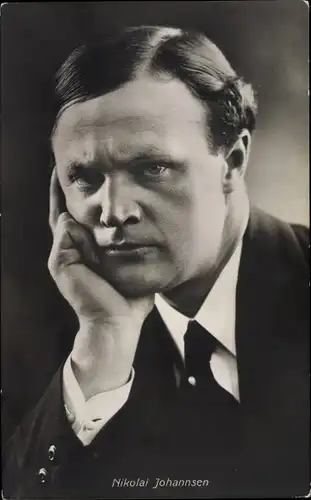 Ak Schauspieler Nikolai Johannsen, Portrait