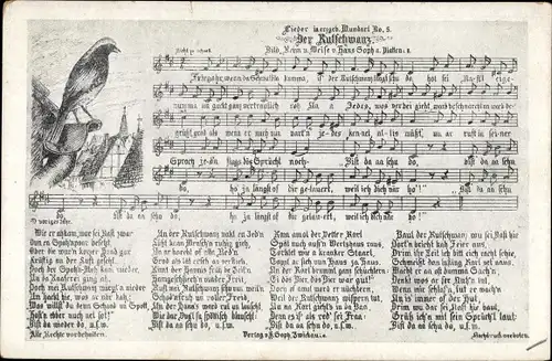 Lied Ak Hans Soph, Der Rußschwanz, Erzgebirgische Mundart No. 5