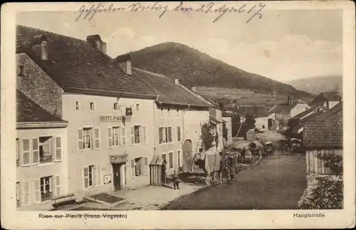Ak Raon sur Plaine Lothringen Vosges, Hauptstraße
