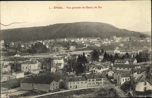 Ak Épinal Lothringen Vosges, Vue generale du Champ du Pin