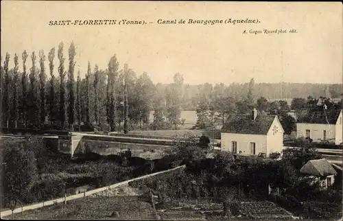 Ak Saint Florentin Yonne, Canal de Bourgogne