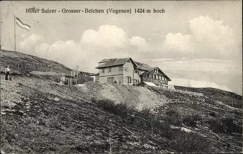 Ak Soultz Sulz Elsass Haut Rhin, Grand Ballon, Großer Belchen, Hotel Sulzer