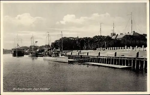 Ak Den Helder Nordholland Niederlande, Buitenhaven