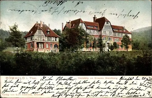 Ak Römhild in Thüringen, Heilstätte am Großen Gleichberg 