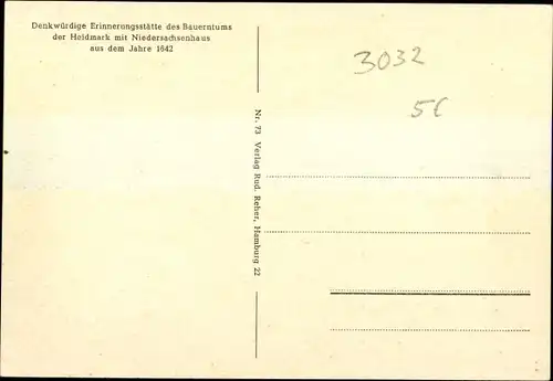 Ak Bad Fallingbostel Lüneburger Heide, Hof der Heidmark, Niedersachsenhaus 1642