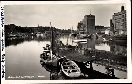 Ak Ostseebad Eckernförde, Hafen