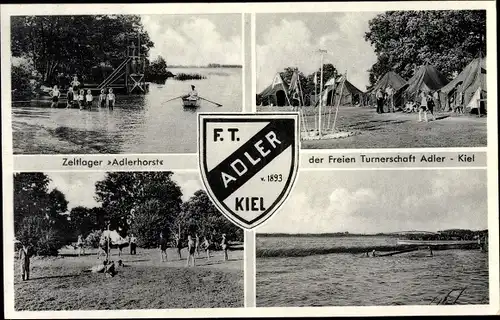 Wappen Ak Hansestadt Kiel, Zeltlager Adlerhorst der Freien Turnerschaft Adler, Wappen