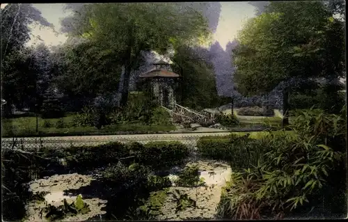 Ak Mainz am Rhein, Stadtpark, Gartenhäuschen