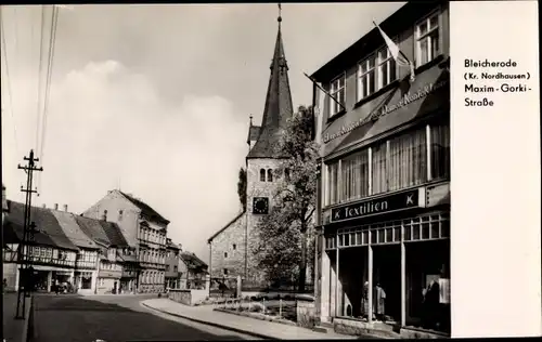 Ak Bleicherode am Harz, Maxim Gorki Straße