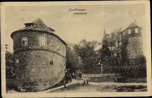 Ak Nordhausen am Harz, Judentürme