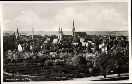 Ak Mühlhausen in Thüringen, Panorama