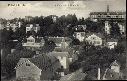 Ak Friedrichroda im Thüringer Wald, Kurhaus, Villenpartie