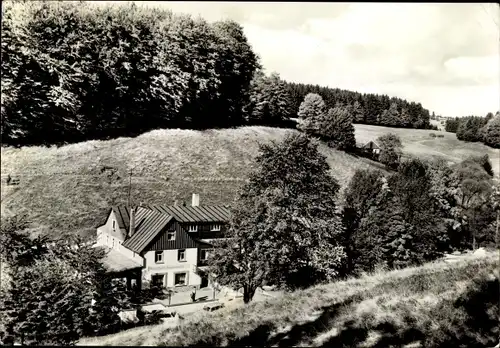 Ak Frauenwald am Rennsteig Ilmenau in Thüringen, Gaststätte Fraubachmühle im Fraubachtal