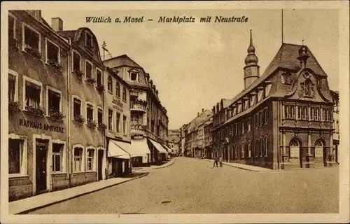 Ak Wittlich Rheinland Pfalz, Marktplatz, Neustraße