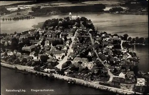 Ak Ratzeburg im Herzogtum Lauenburg, Fliegeraufnahme