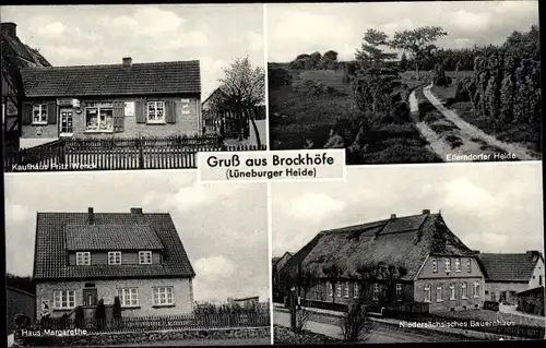 Ak Brockhöfe Wriedel in der Lüneburger Heide, Bauernhaus, Kaufhaus, Haus Margarethe