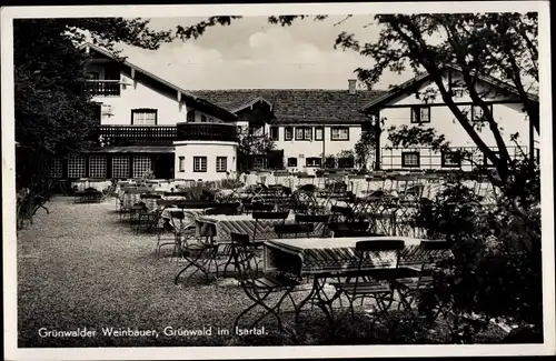 Ak Grünwald bei München, Grünwalder Weinbauer, Bayern Winkl, Gasthaus