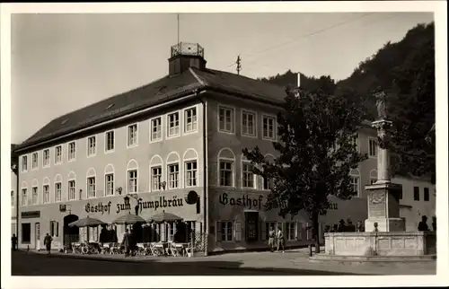 Ak Wolfratshausen in Oberbayern, Gasthof zum Humplbräu