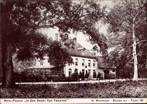 Ak Delden Hof van Twente Overijssel Niederlande, Hotel In den Drost van Twenthe