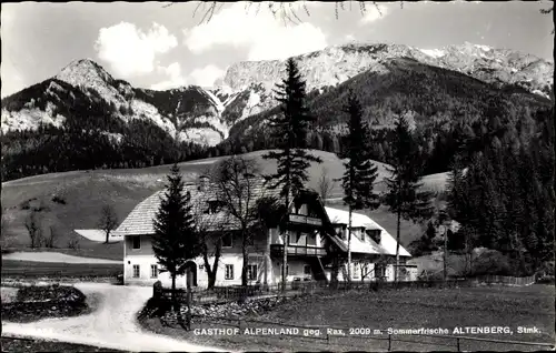 Ak Altenberg Steiermark, Gasthof Alpenland