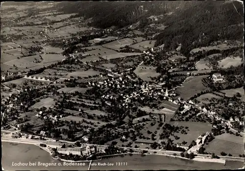 Ak Lochau Vorarlberg, Blick auf den Ort, Fliegeraufnahme