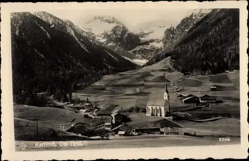 Ak Kartitsch Tirol, Panorama vom Ort