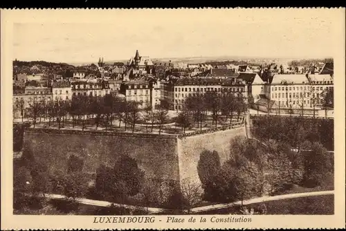 Ak Luxemburg Luxembourg, Place de la Constitution