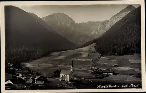 Ak Kartitsch Tirol, Panorama vom Ort
