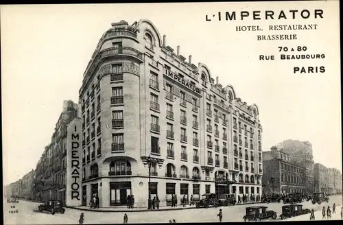 Ak Paris III., Hotel L'Imperator