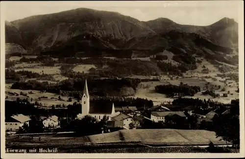 Ak Törwang Samerberg in Oberbayern, Ortspartie mit Hochriß