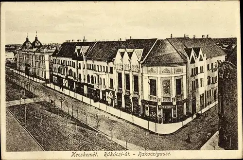 Ak Kecskemét Ketschkemet Ungarn, Rakoczigasse