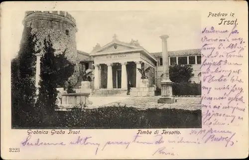Ak Trsat Tersatto Sušak Rijeka Fiume Kroatien, Grobnica Grada Trsat, Tombe di Tersatto