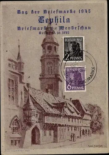 Ak Celle in Niedersachsen, Tag der Briefmarke 1947