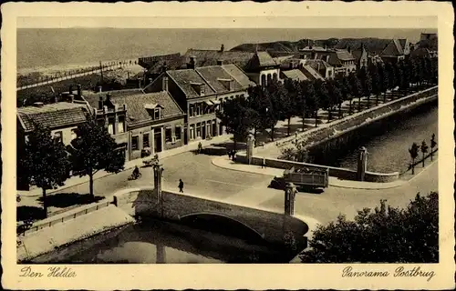 Ak Den Helder Nordholland Niederlande, Panorama Postbrug