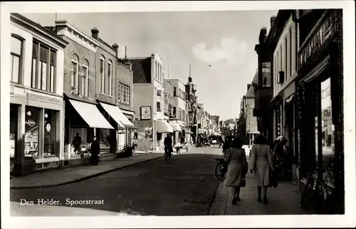 Ak Den Helder Nordholland Niederlande, Spoorstraat